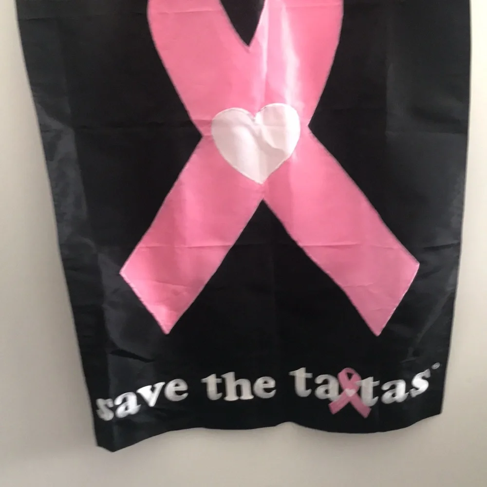 Survivor Save the Tatas! Black and Pink Flag / Banner